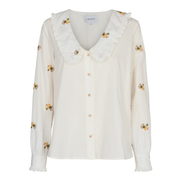 Libert - Edith Shirt - Off White with Flowers