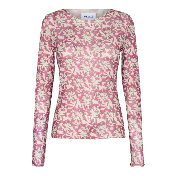 Libert - Mesh Top - Brushy Flowers