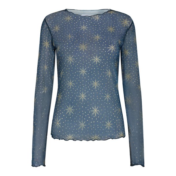 Libert - Mesh Top - Star Dots Navy