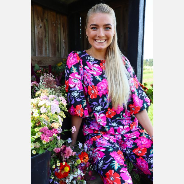 Libert - Fiona Blouse - Pink Red Flower