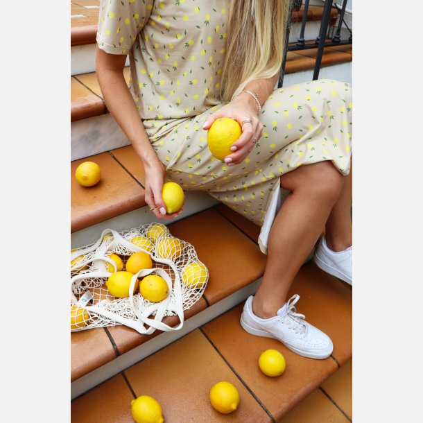 Libert - Alma Tshirt Dress - Beige Lemon