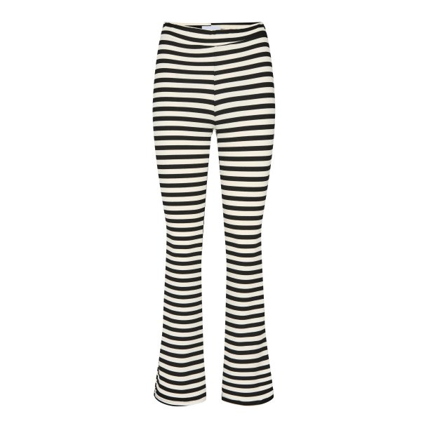 Libert - Natalia Flair Pants - Black/Creme Stripe